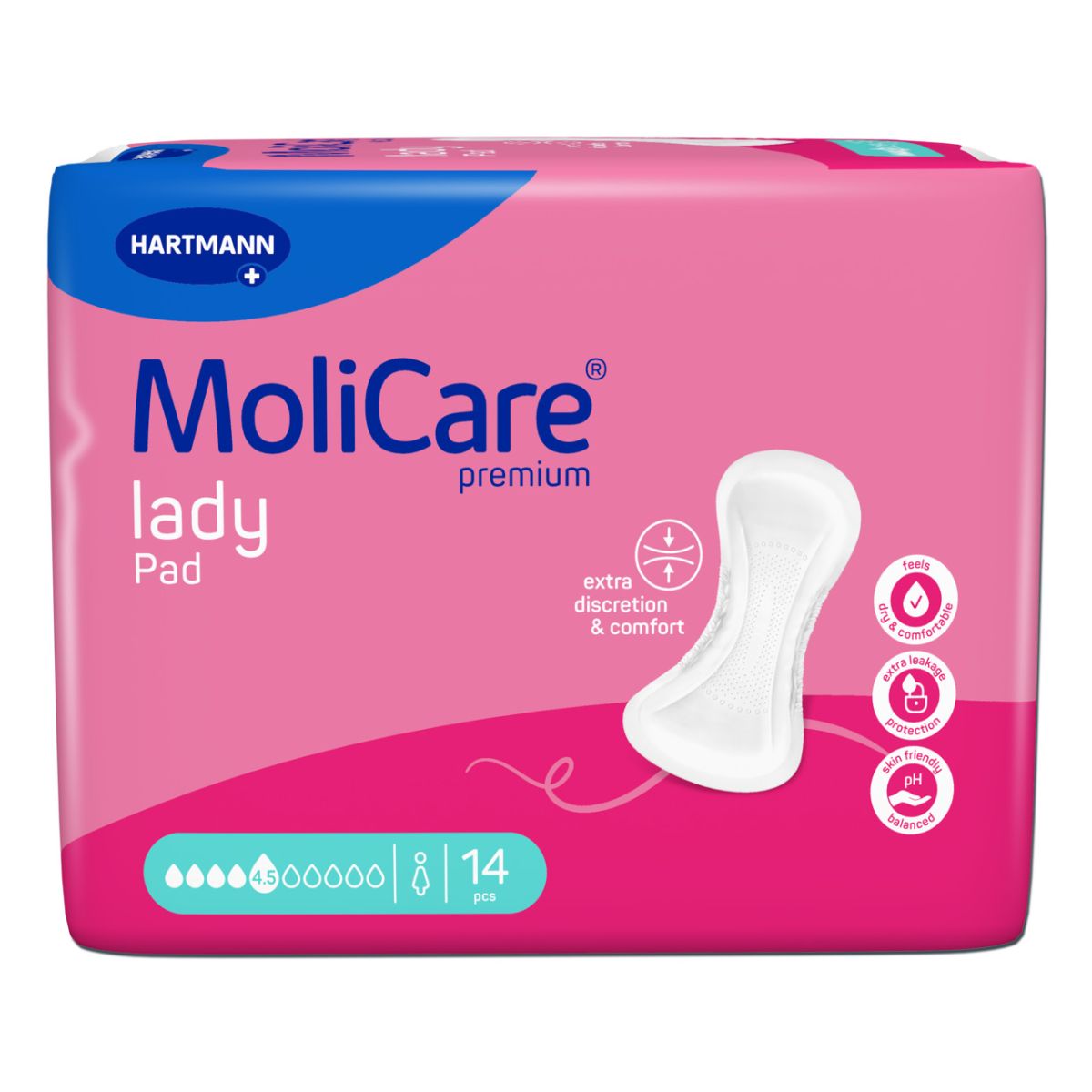 MOLICARE PAD LADY 4,5 TILKA N14 /168049/ UUS PAKEND - Product Image