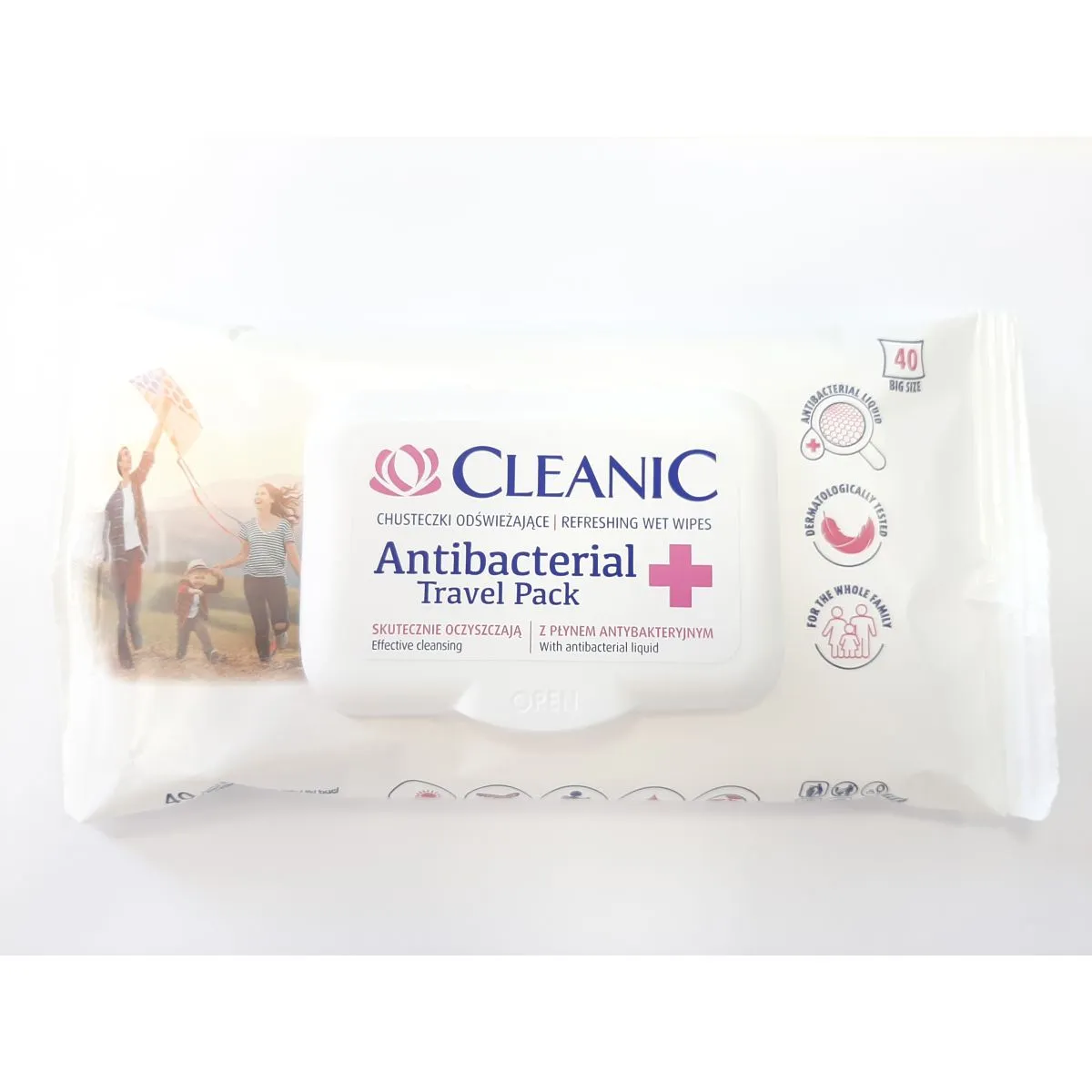 CLEANIC ANTIBAKTERIAALSED SALVRÄTIKUD KÄTELE N40 - Product Image