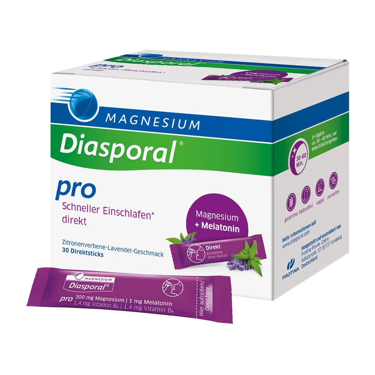 MAGNESIUM DIASPORAL PRO UINUMISEKS DIREKT PLV N30 - Product Image