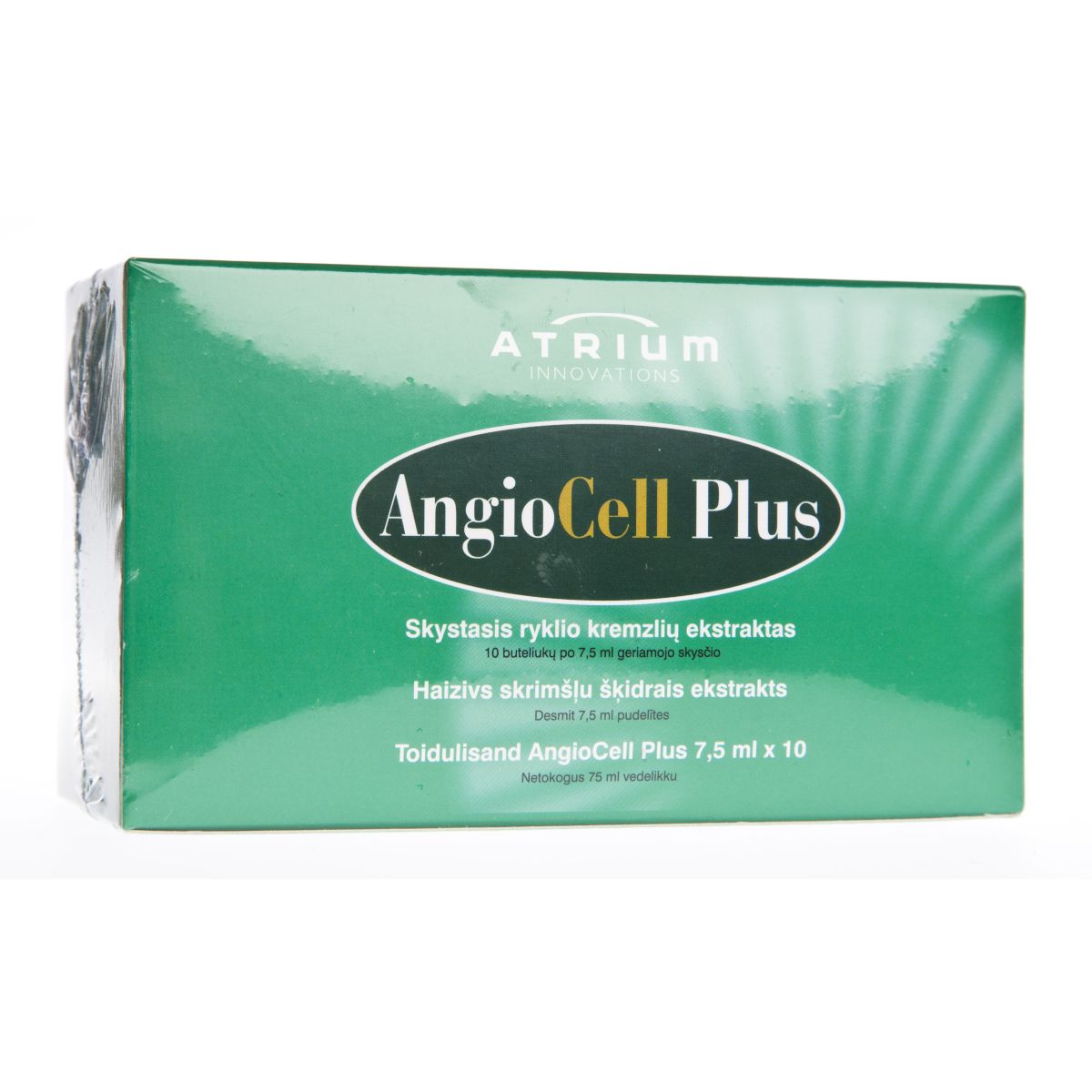 ANGIOCELL PLUS VEDELEKSTRAKT 65MG/7,5ML N10 - Product Image