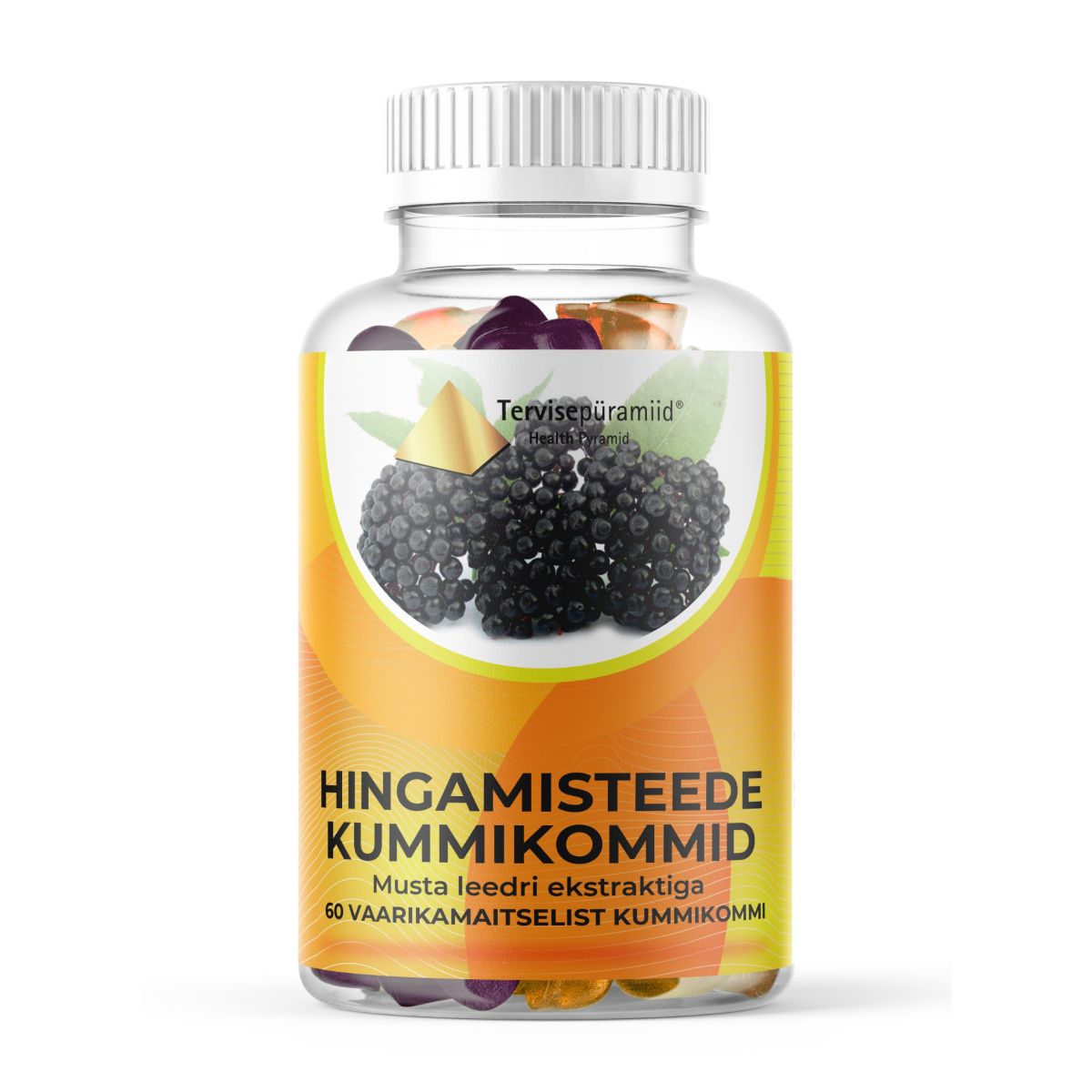 TERVISEPÜRAMIID HINGAMISTEEDE KUMMIKOMMID N60 - Product Image