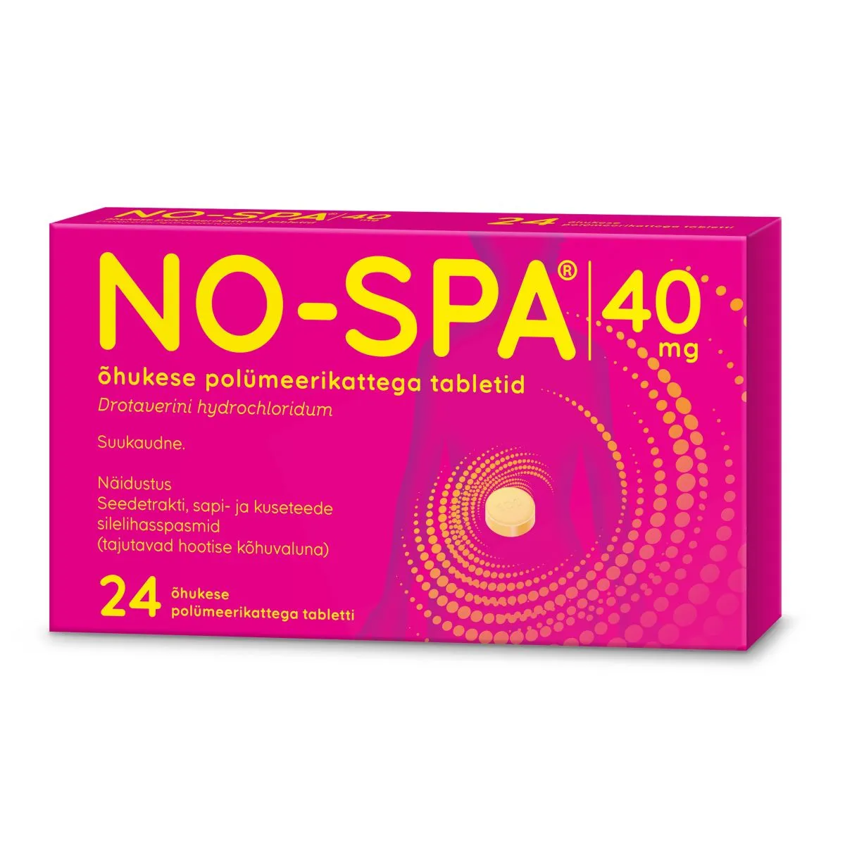 NO-SPA KAETUD TBL 40MG N24 - Product Image
