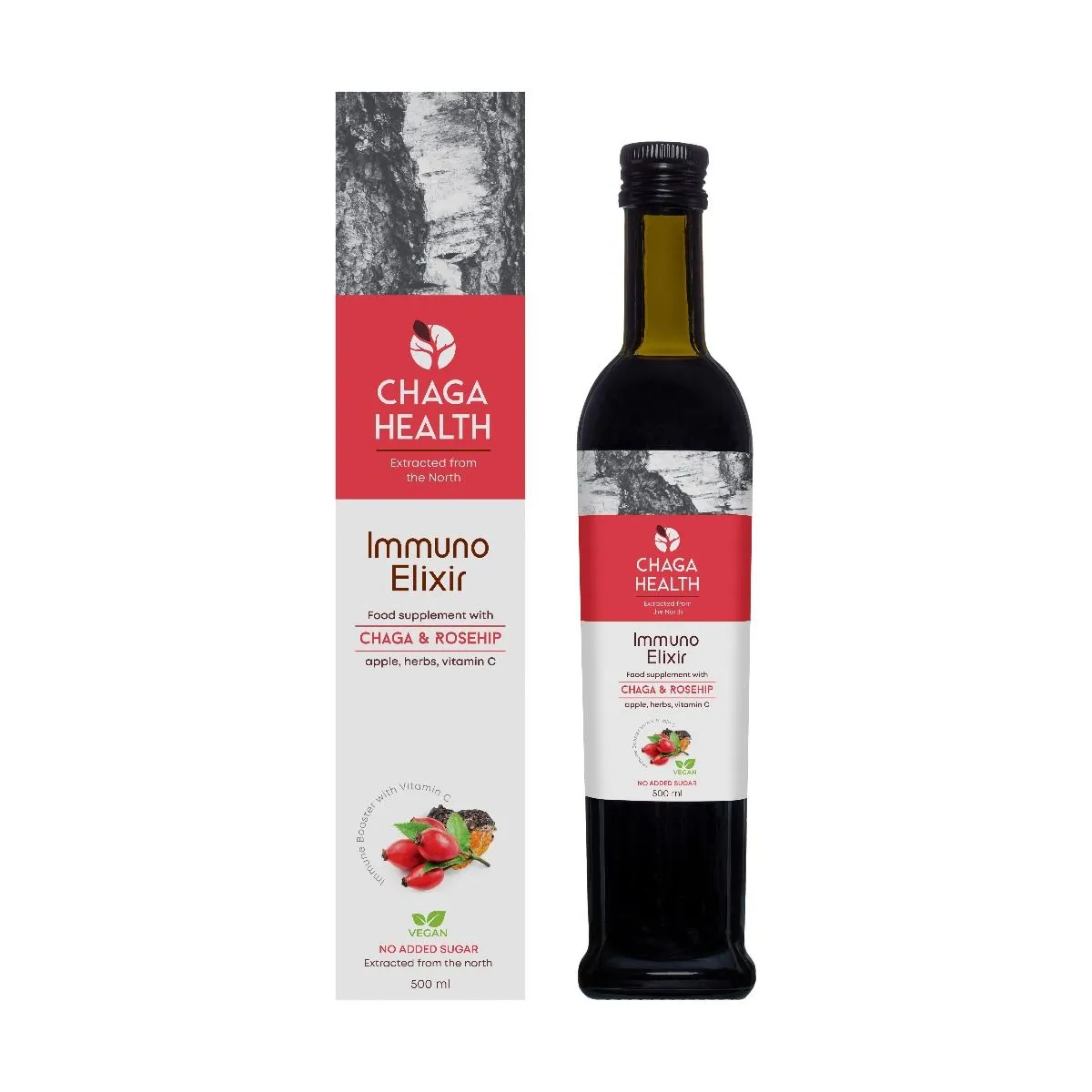 CHAGA HEALTH IMMUNO ELIXIR KIBUVITSA 500ML - Product Image