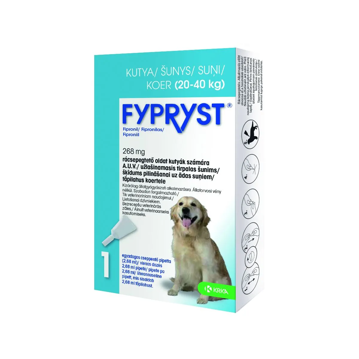 FYPRYST TÄPILAHUS 268MG/2,68ML 2,68ML N1 (20-40KG) - Product Image