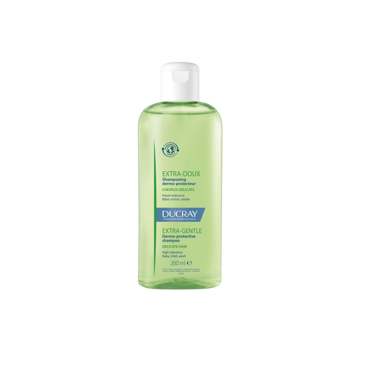 DUCRAY EXTRA-GENTLE SHAMPOON ERITI ÕRN 200ML - Product Image
