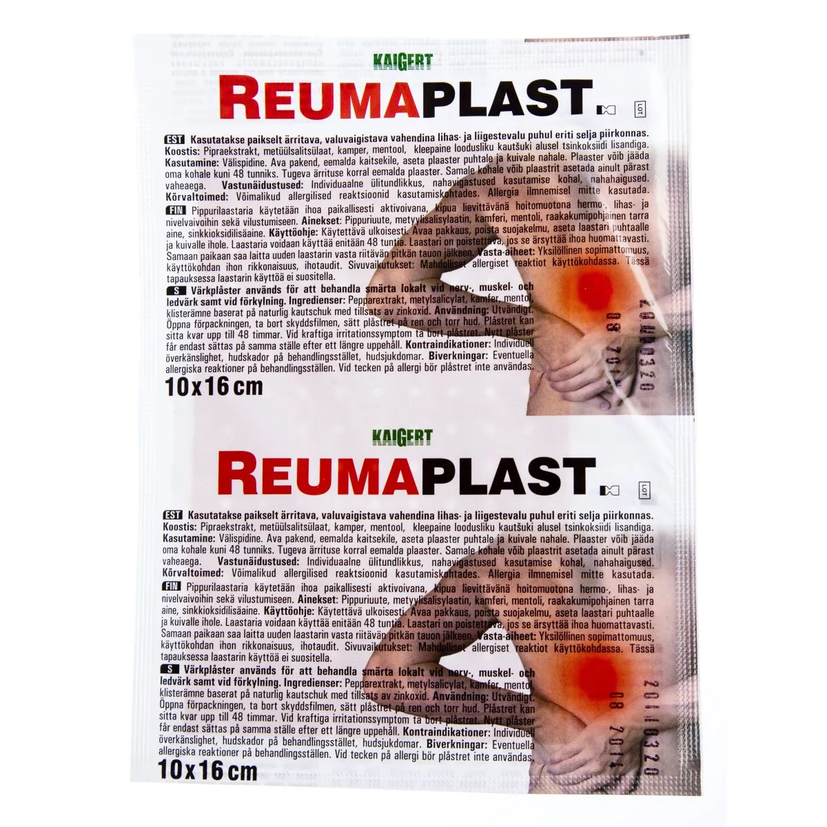 REUMAPLAST PLAASTER 10X16CM (KAIGERT) - Product Image