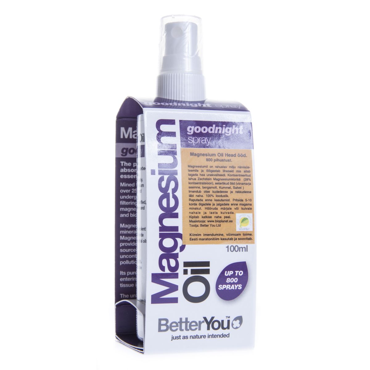 MAGNEESIUM ÕLI-SPRAY HEAD ÖÖD 100ML - Product Image