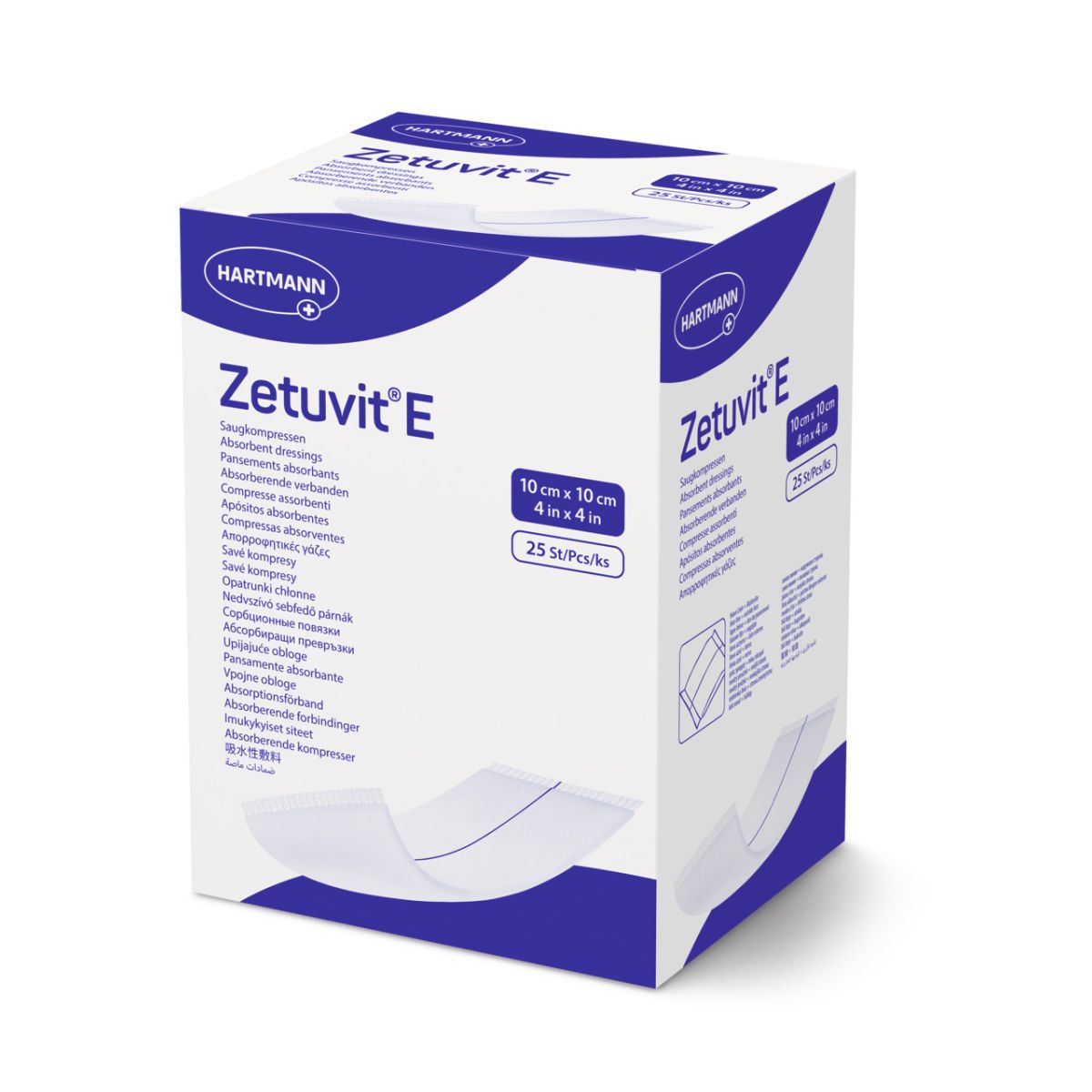 ZETUVIT E STERIILNE 10X10CM N25 /413770/ - Product Image