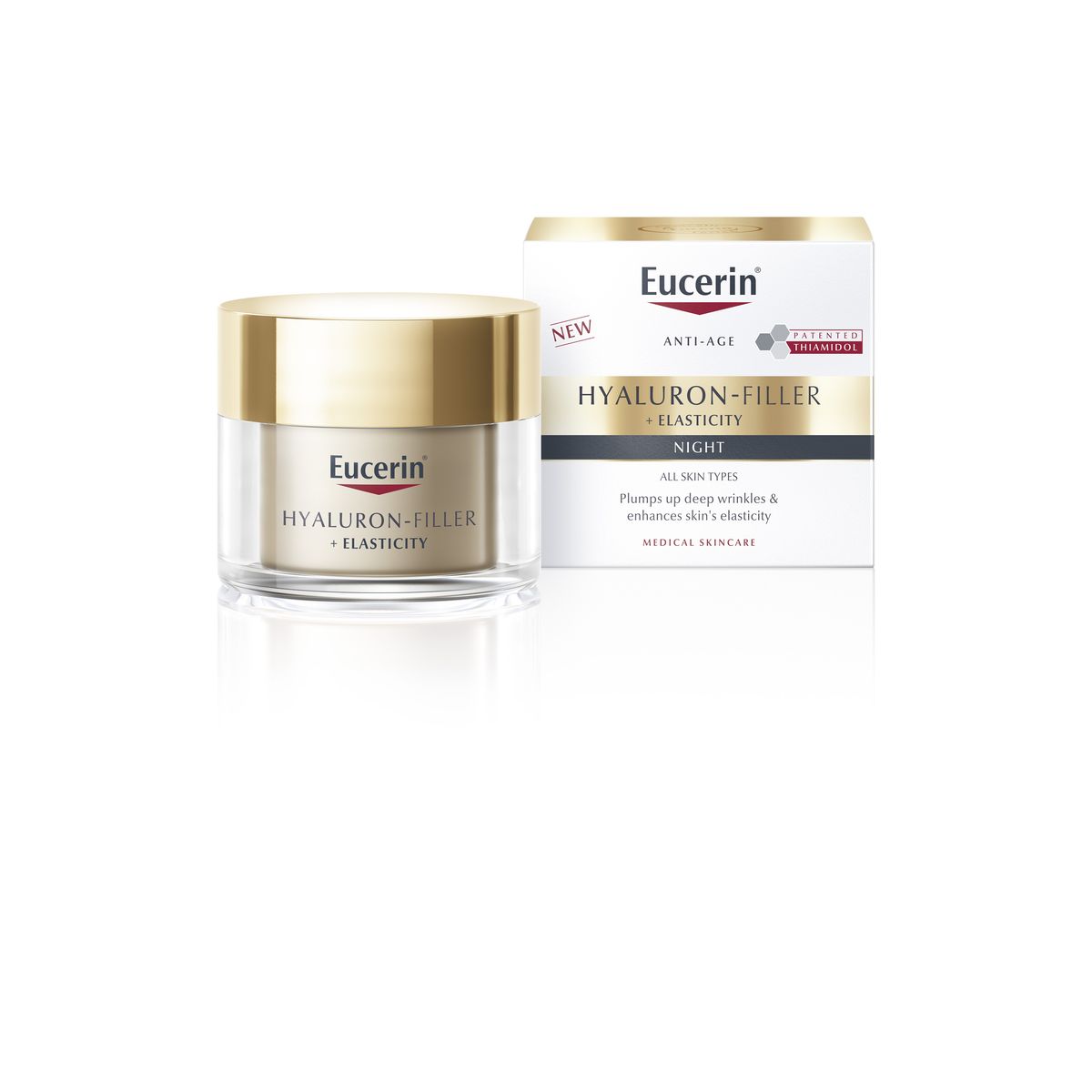 EUCERIN HYALURON FILLER+ELASTICITY ÖÖKREEM 50ML UUS - Product Image