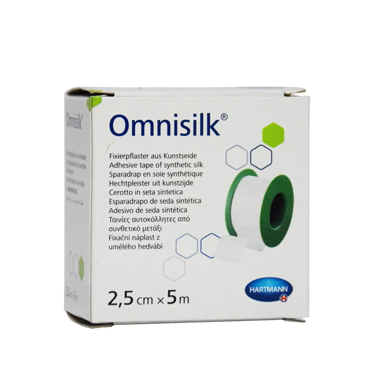 OMNISILK RULLPLAASTER 2,5CMX5M (SIIDIST) /900431/ - Product Image