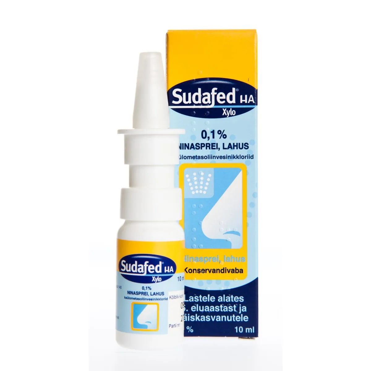 SUDAFED HA XYLO NINASPREI 1MG/ML 10ML - Product Image