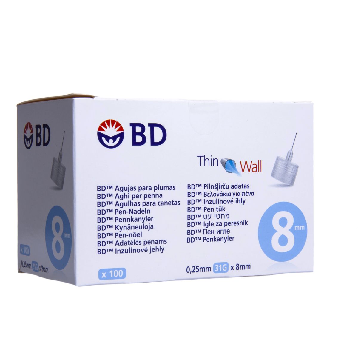 INSULIININÕELAD MICRO-FINE (0,25X8MM) N100 - Product Image