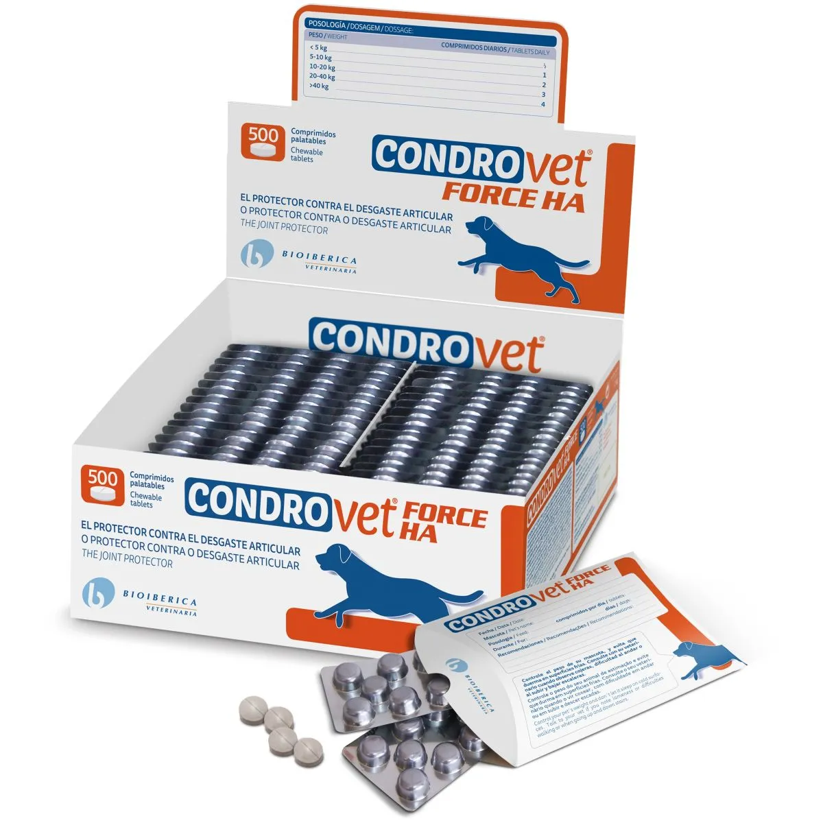 BIOIBERICA CONDROVET FORCE HA KOER TBL N500 - Product Image