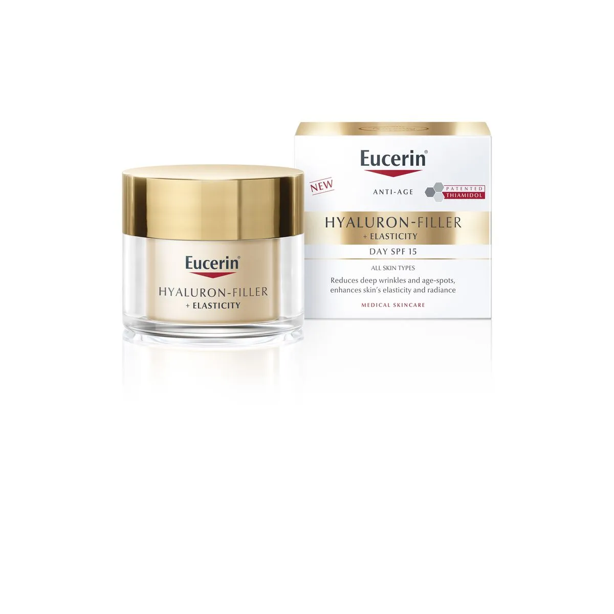 EUCERIN HYALURON FILLER+ELASTICITY PÄEVAKREEM 50ML UUS - Product Image