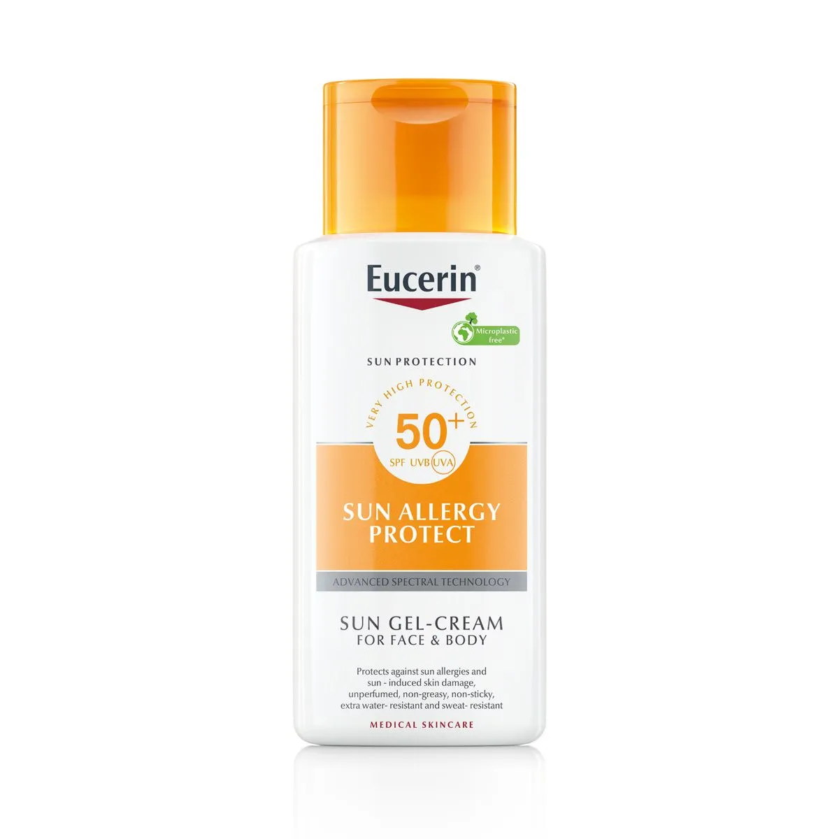 EUCERIN SUN PÄIKESEALLERGIAT ENNETAV KREEM-GEEL F50 150ML - Product Image