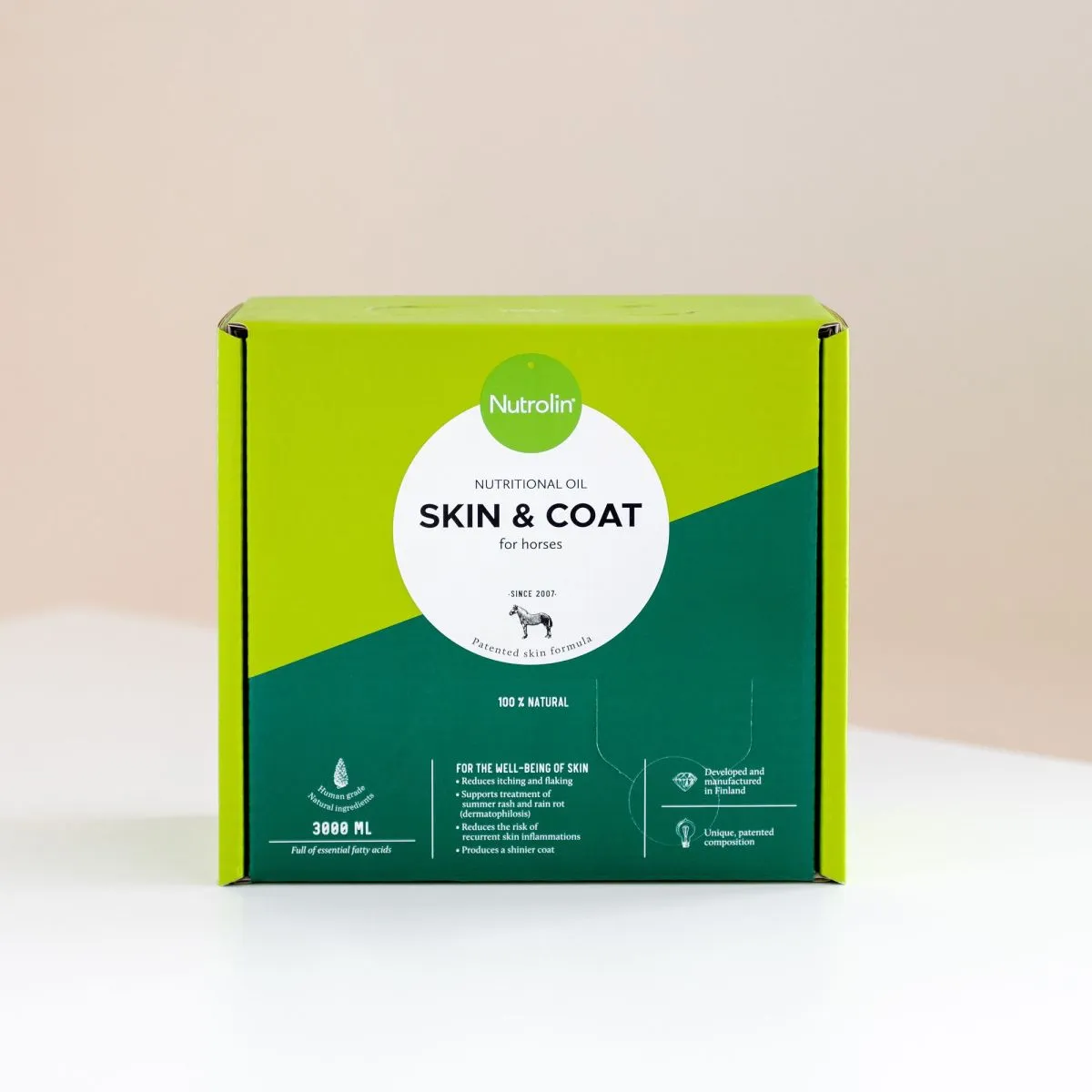 NUTROLIN HOBUSE ÕLI SKIN & COAT 3000ML N1 - Product Image