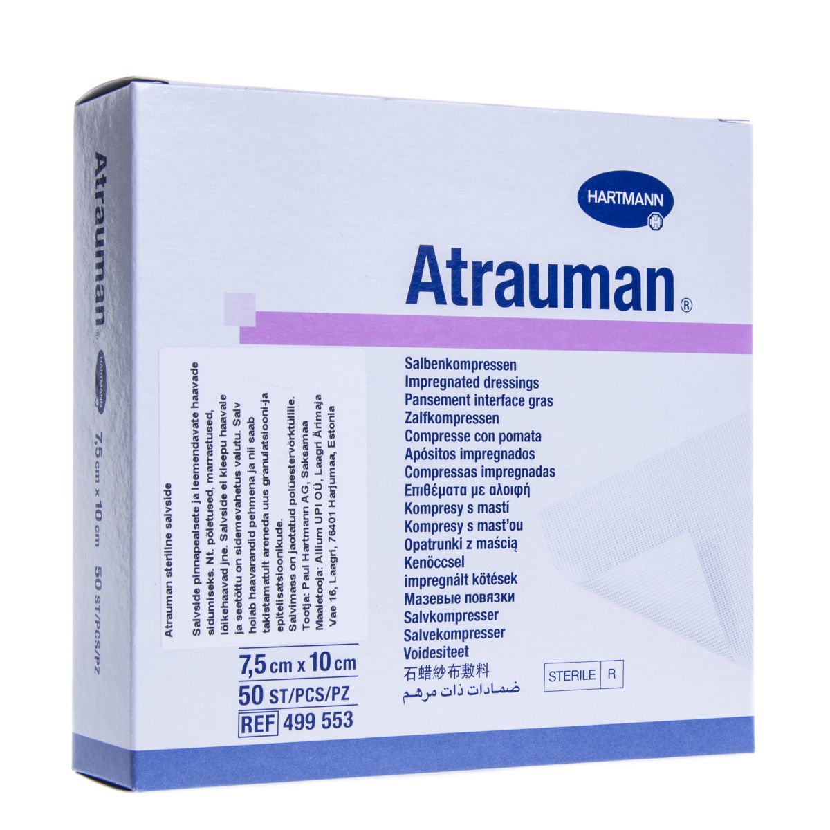 ATRAUMAN SALVSIDE STER 7,5X10CM N50 /499553/ - Product Image
