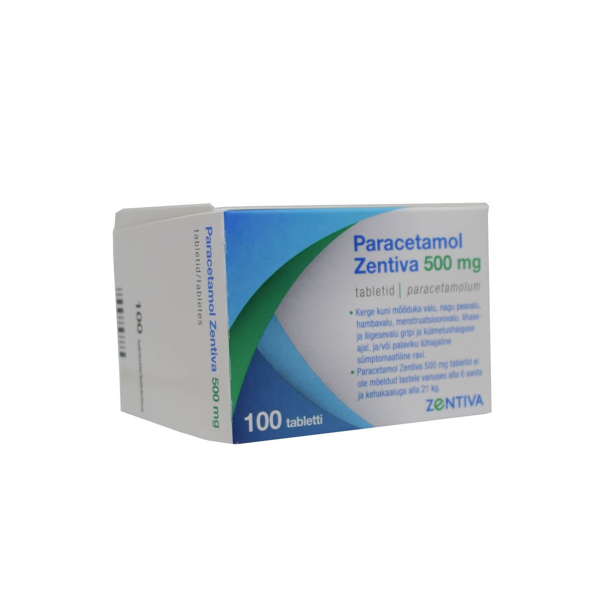 PARACETAMOL ZENTIVA TBL 500MG N100 - Product Image
