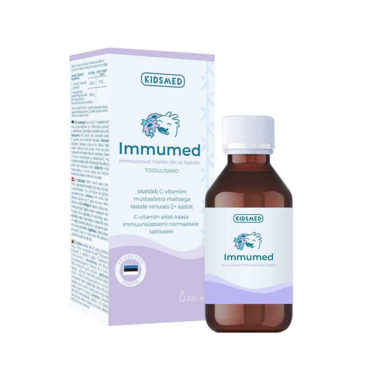 KIDSMED IMMUMED IMMUUNSUSSIIRUP LASTELE 100ML - Product Image
