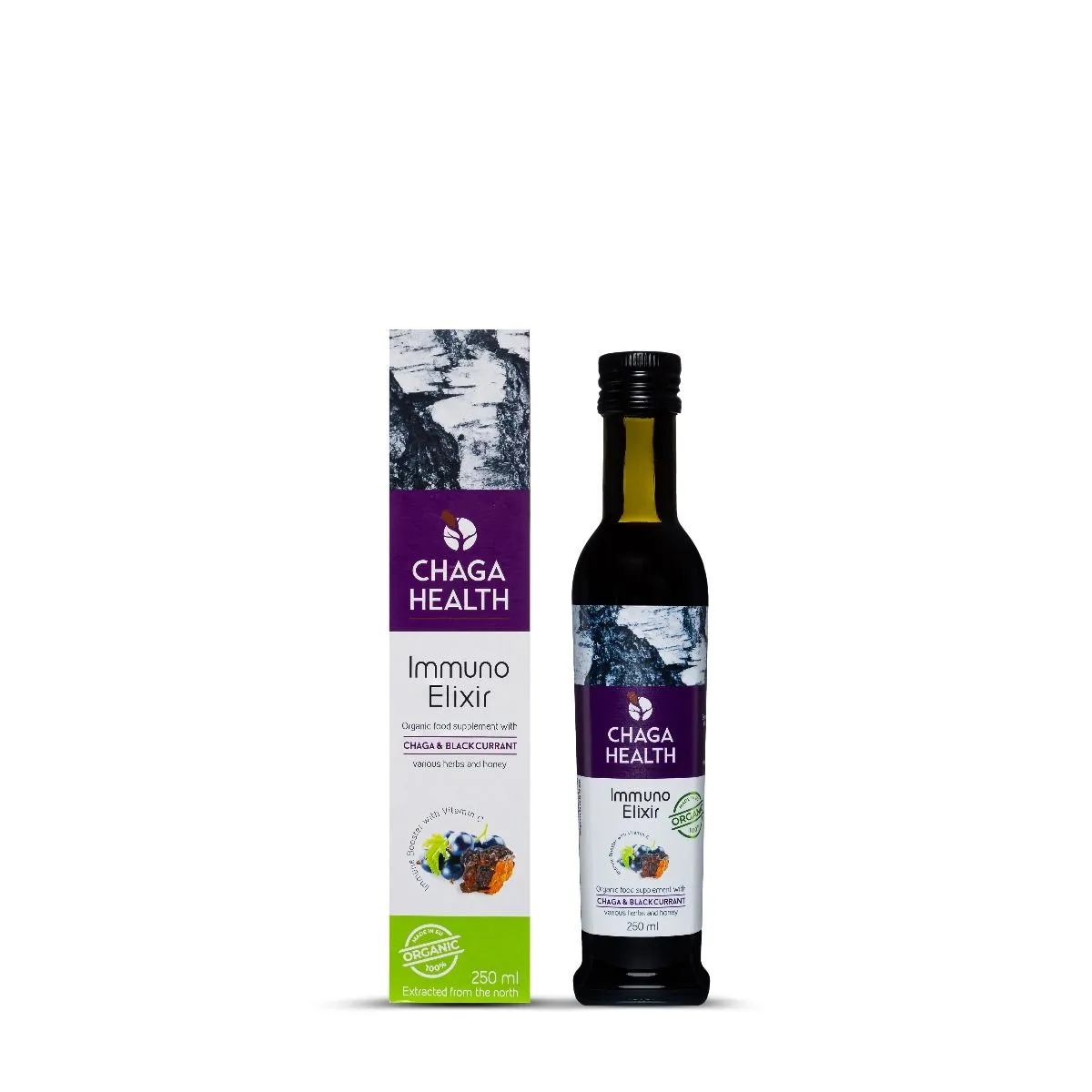 CHAGA HEALTH IMMUNO ELIXIR MUSTSÕSTRA MAHE 250ML - Product Image