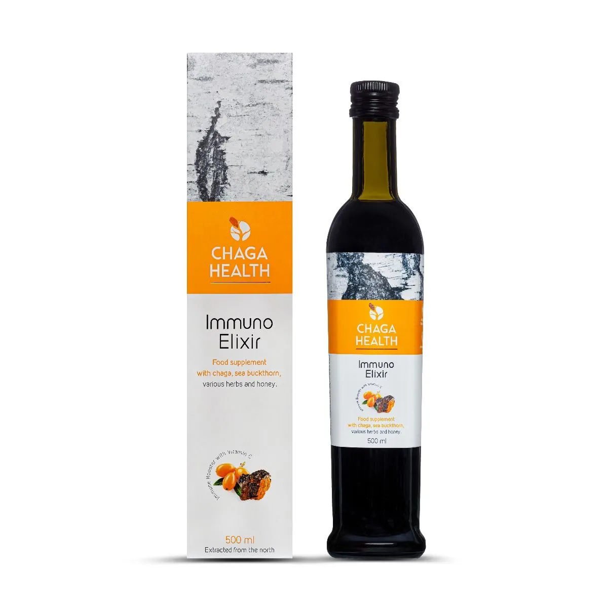 CHAGA HEALTH IMMUNO ELIXIR ASTELPAJU 500ML - Product Image