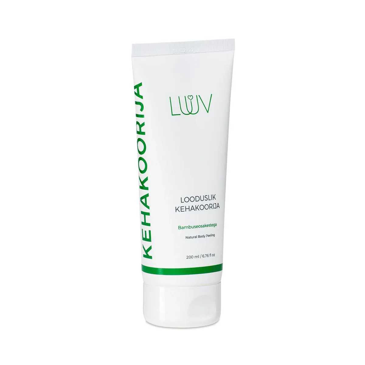 LUUV LOODUSLIK KEHAKOORIJA BAMBUSOSAKESTEGA 200ML - Product Image