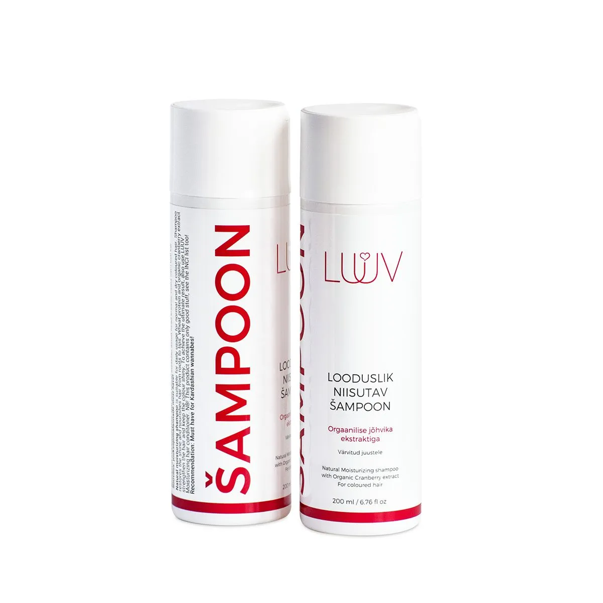 LUUV LOODUSLIK NIISUTAV SHAMPOON ORGAANILISE JÕHVIKA EKSTRAKTIGA 200ML - Product Image