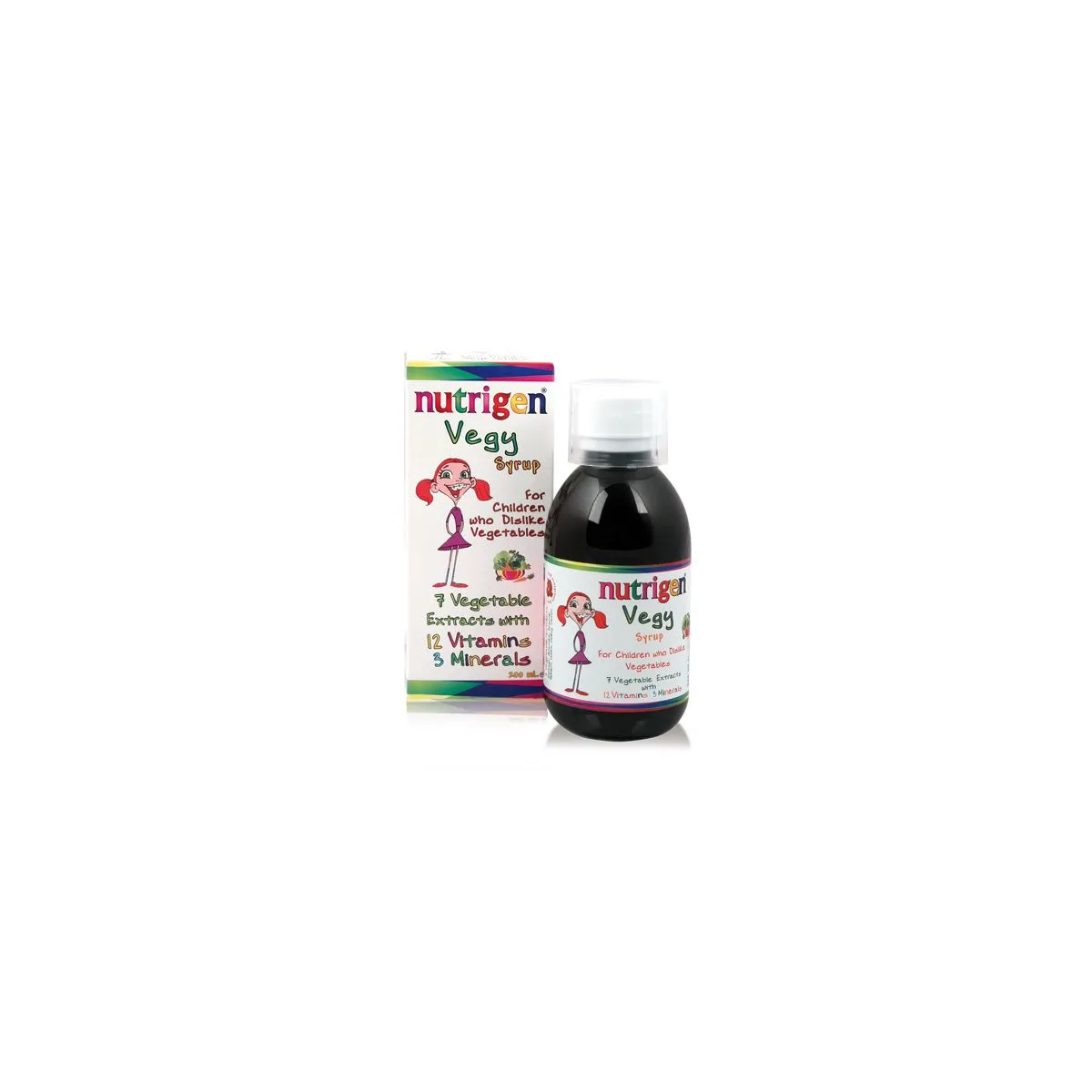 NUTRIGEN VEGY SIIRUP LASTELE 200ML - Product Image