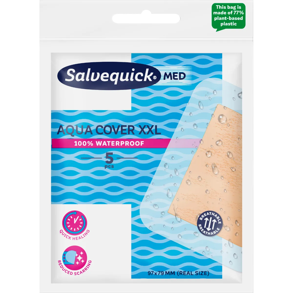 SALVEQUICK PLAASTER AQUA COVER XXL N5 - Product Image