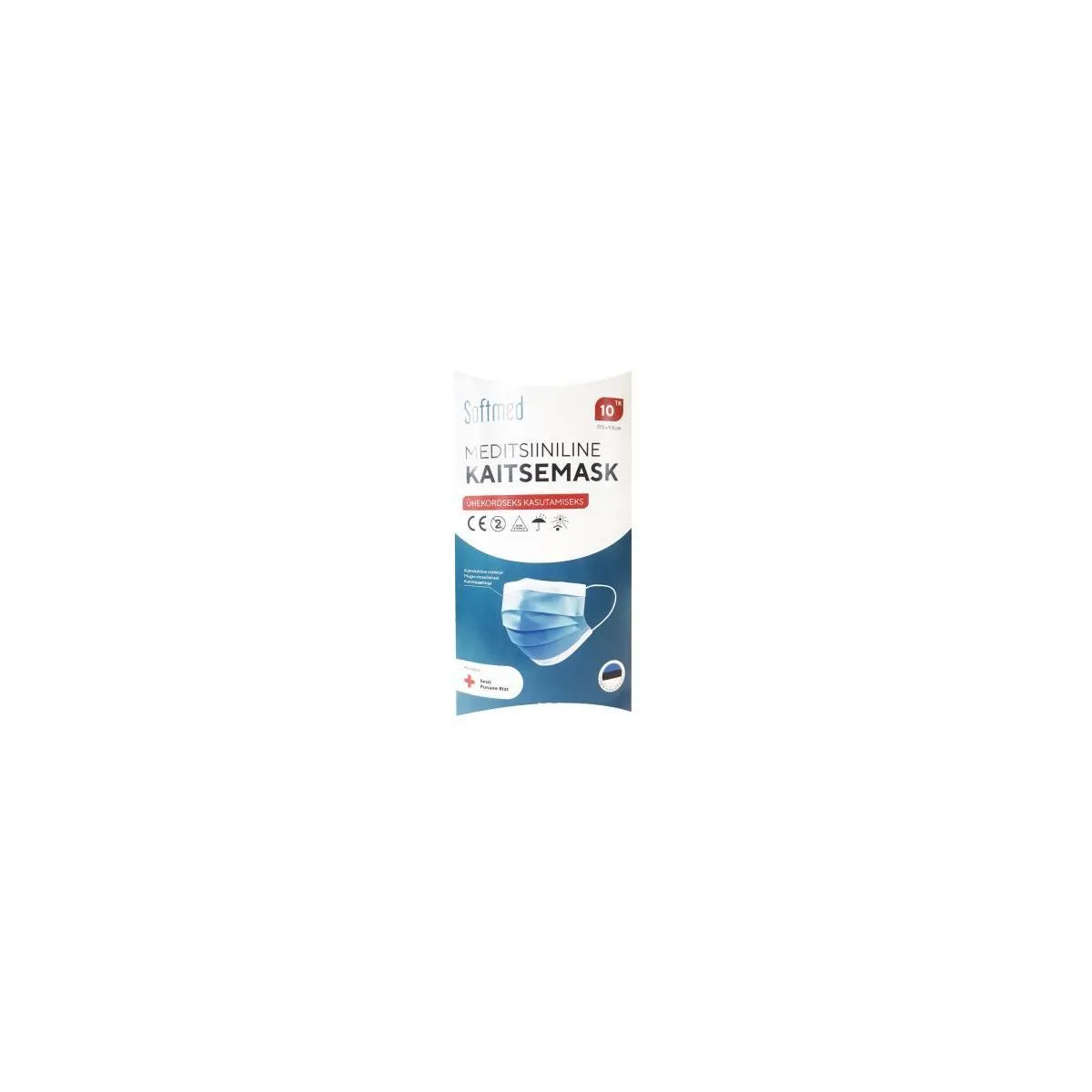 MASK MEDITSIINILINE SOFTMED KUMMIGA SININE IIR N10 - Product Image