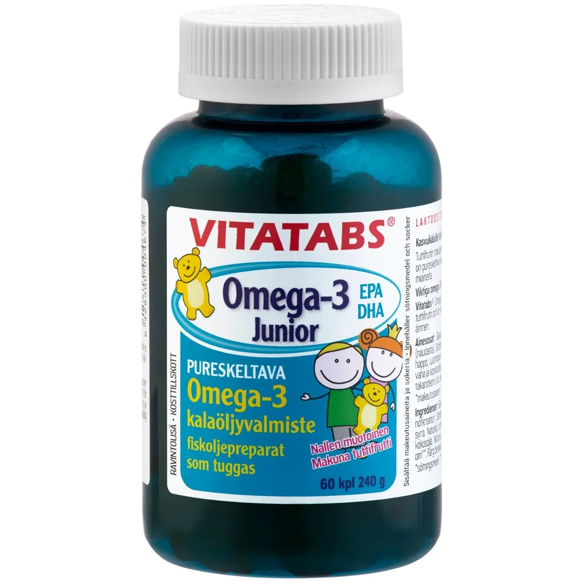VITATABS JUNIOR OMEGA-3 PEHMED MÕMMID N60 - Product Image