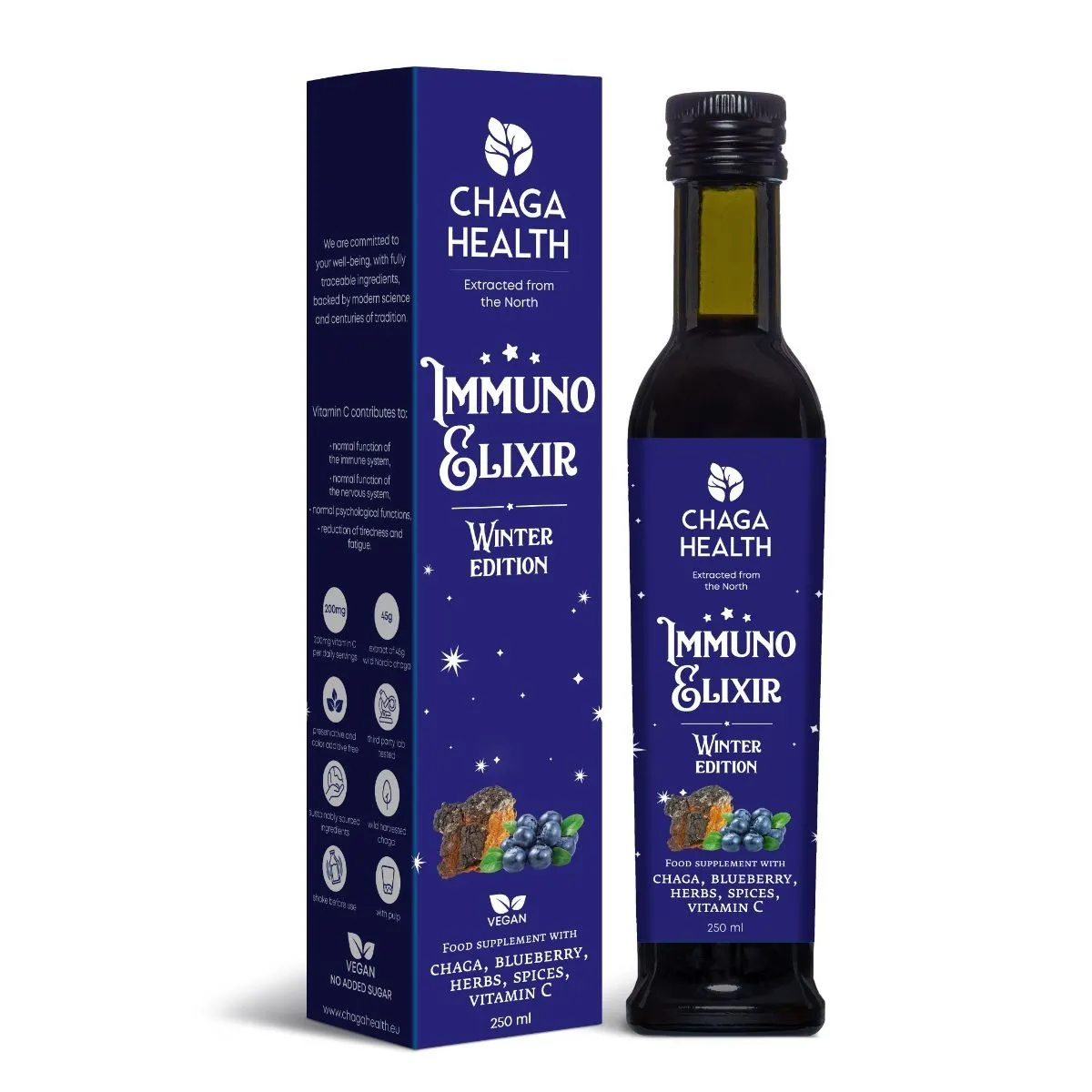 CHAGA HEALTH IMMUNO TALVE ELIKSIIR 250ML - Product Image