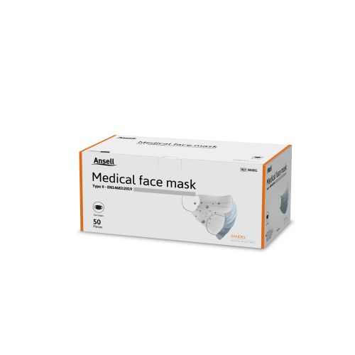 MASK MEDITSIINILINE ANSELL SININE TÜÜP II N50 /85001/