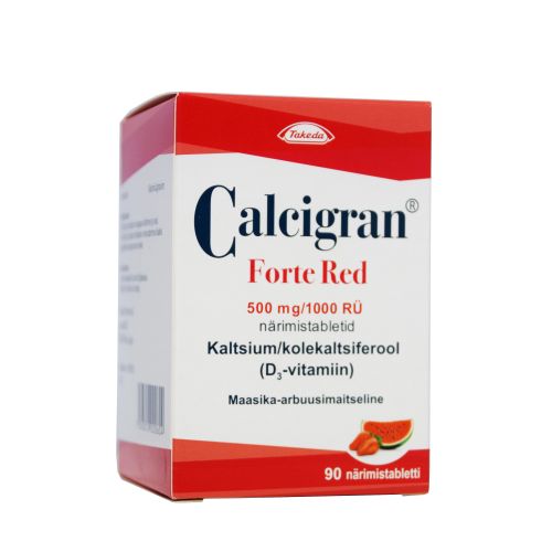 CALCIGRAN FORTE RED NÄRIMISTBL 500MG+1000RÜ N90