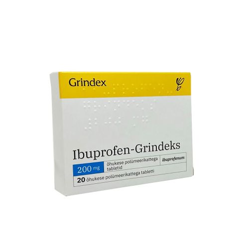 IBUPROFEN-GRINDEKS TBL 200MG N20