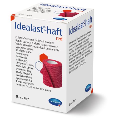 ELASTIKSIDE IDEALAST- HAFT RED (PUNANE) 8CMX4M /931097/