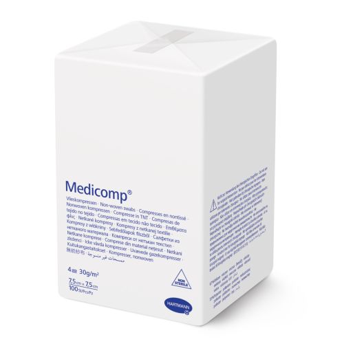 MEDICOMP TAMPOONID MITTESTER 7,5X7,5CM N100/421823/
