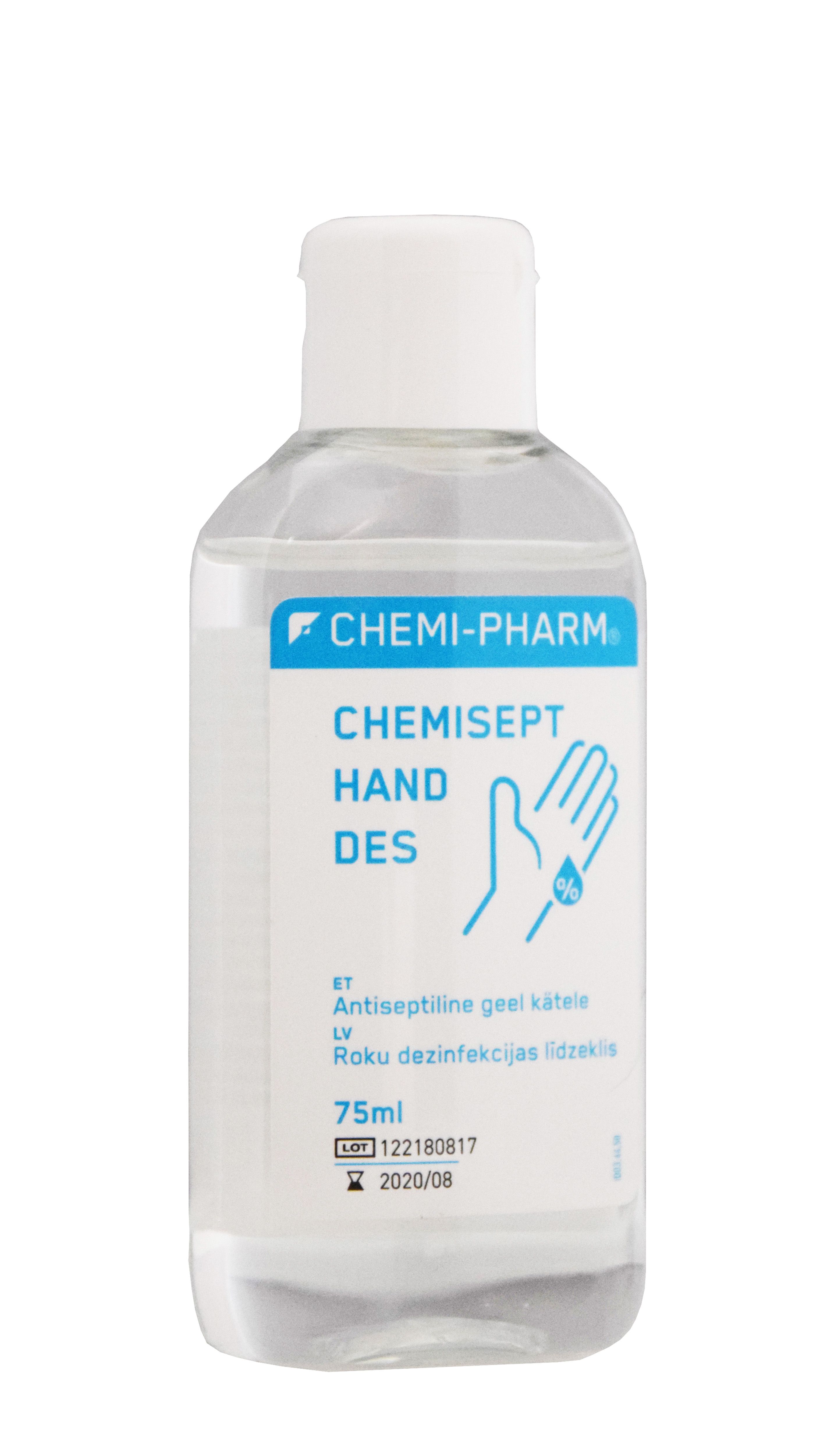 CHEMIPHARM CHEMISEPT HAND DES GEEL KÄTELE 75ML KLAPPKORK - Product Image 2