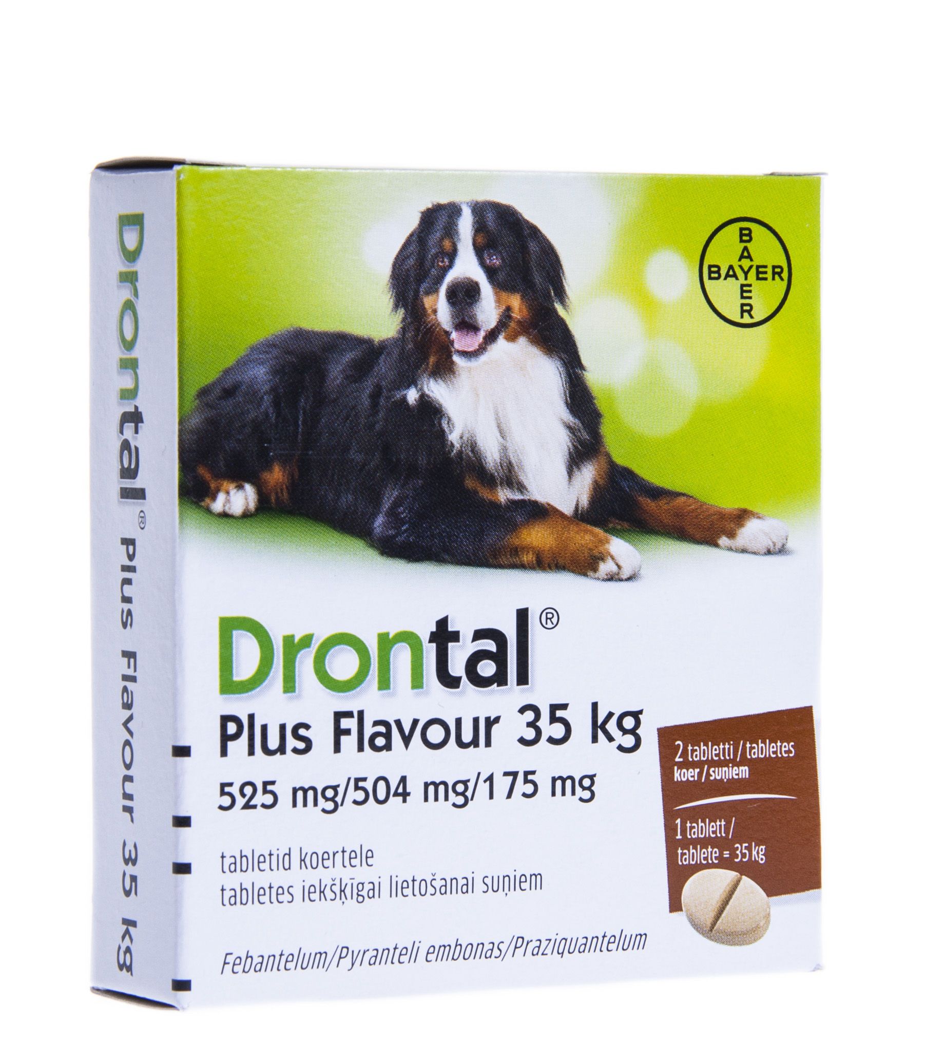 DRONTAL PLUS FLAVOUR 35KG TBL 175MG+525MG+504MG N2 - Product Image 2
