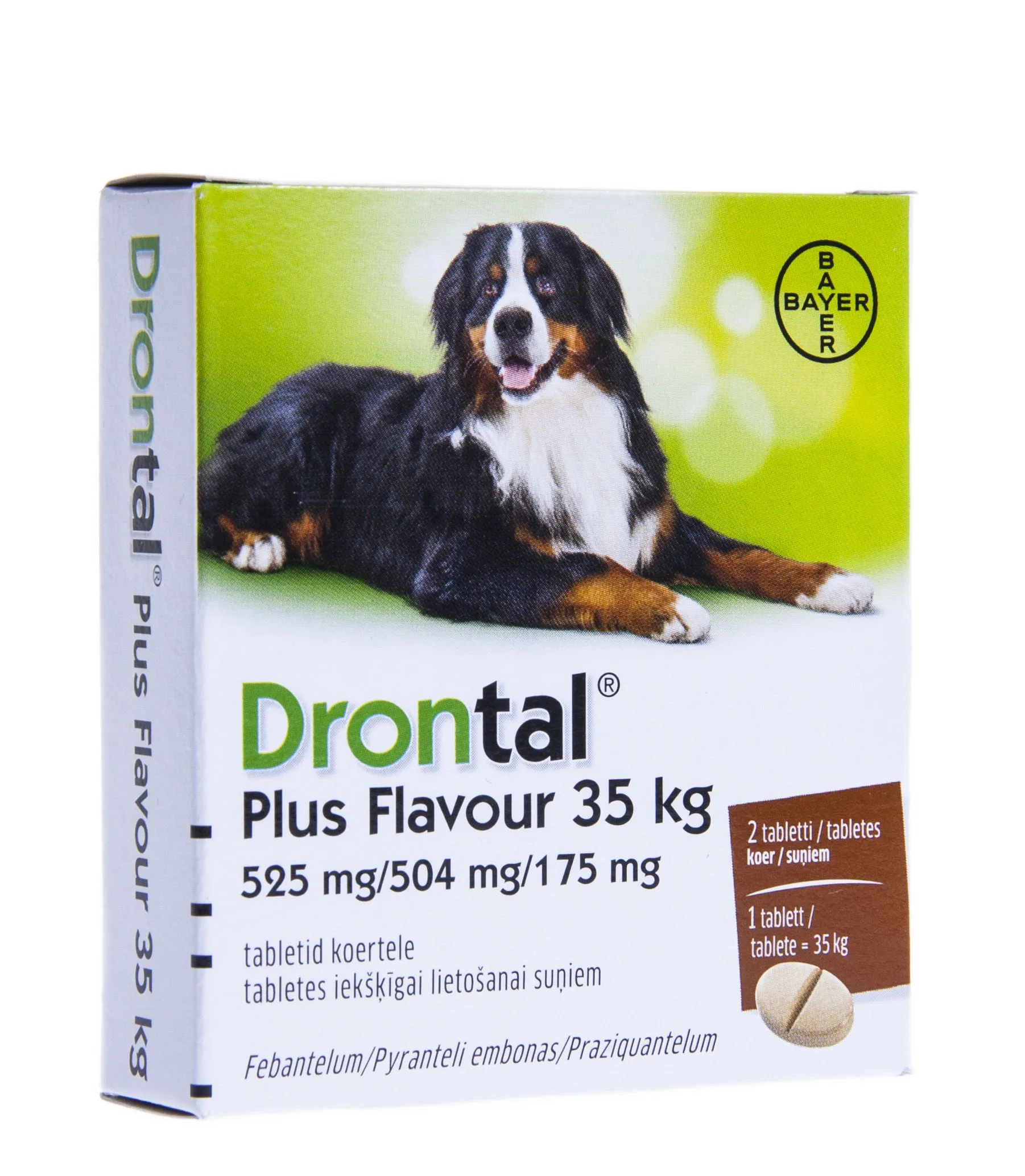 DRONTAL PLUS FLAVOUR 35KG TBL 175MG+525MG+504MG N2 - Product Image 2