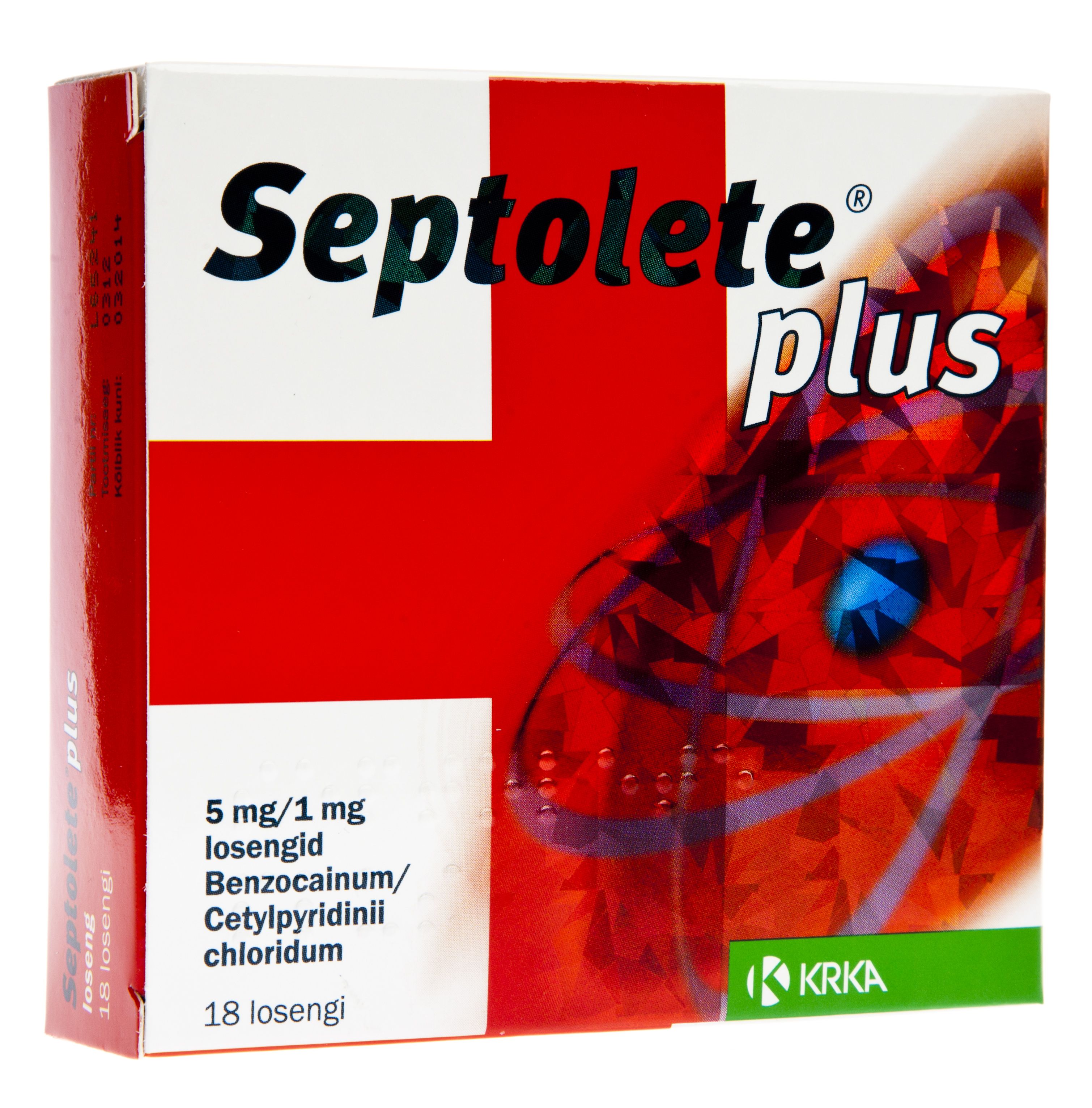 SEPTOLETE PLUS LOSENG 1MG+5MG N18 - Product Image 2