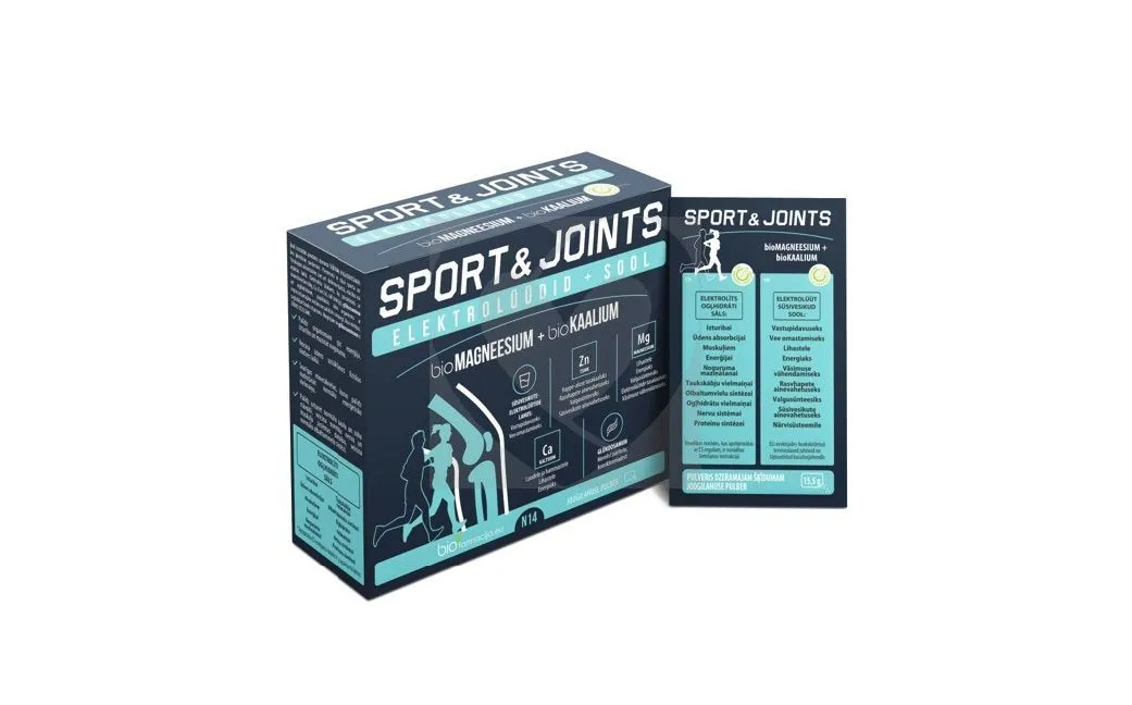 BIO MAGNEESIUM+BIO KAALIUM SPORT&JOINTS PULBER N14 - Product Image 2