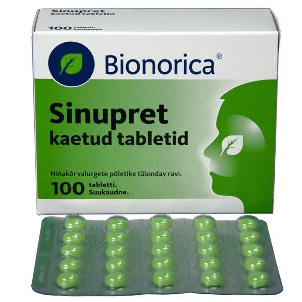 SINUPRET KAETUD TBL 6MG+18MG+18MG+18MG+18MG N100 - Product Image 2