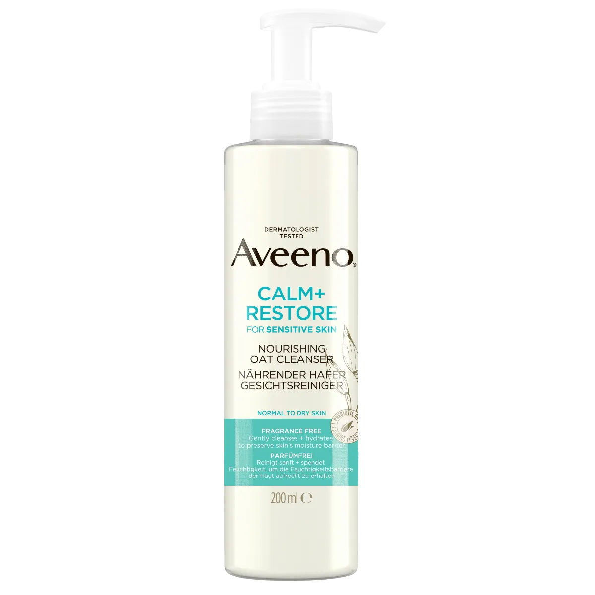 AVEENO CALM+RESTORE NÄOPUHASTUSGEEL 200ML - Product Image 2
