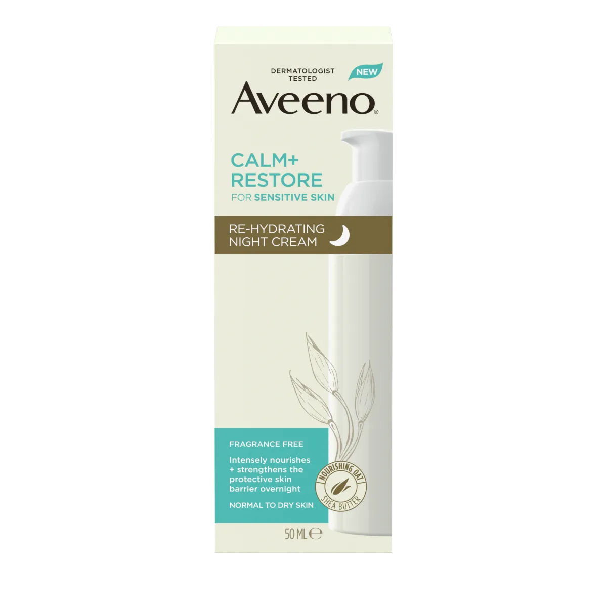 AVEENO CALM+RESTORE ÖÖKREEM 50ML - Product Image 2