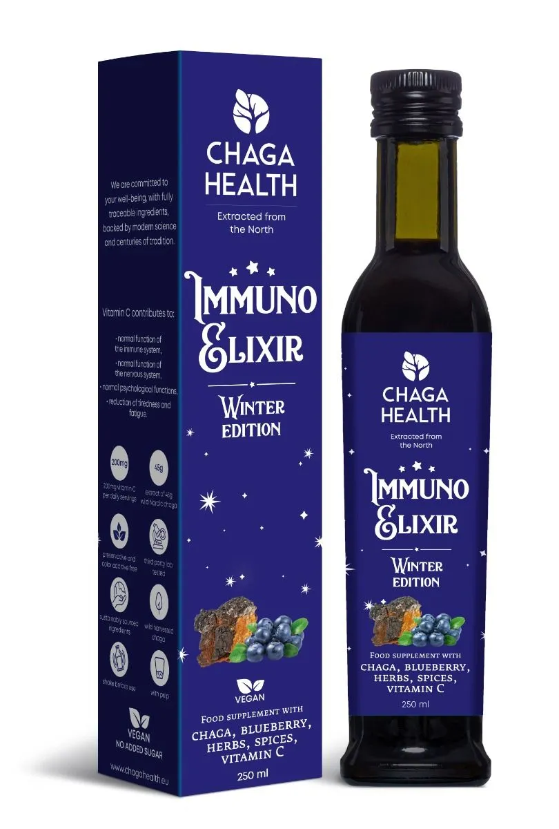 CHAGA HEALTH IMMUNO TALVE ELIKSIIR 250ML - Product Image 2